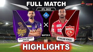 KKR vs PBKS 8TH MATCH HIGHLIGHTS 2022 | IPL 2022 KOLKATA vs PUNJAB 8TH MATCH HIGHLIGHTS #KKRvPBKS