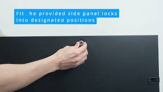 Racková skříň Lanberg 19" 22U FF01-6622-12BL V2 s termostatem