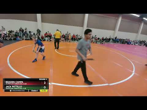 92-94 Lbs Round 3 - Braden Campa, Alamo City Wrestling Club Vs Jack Pattillo, Grapevine Wrestling