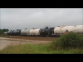 UP 3883 Leads Detoured North Bound Manifest Freight Train