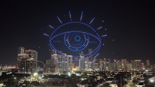 Art Basel Drone Show at Long Feng's Afterparty
