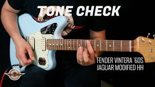 Video thumbnail for TONE CHECK: Fender Vintera '60s Jaguar Modified HH Guitar Demo | No Talking by Cream City Music
