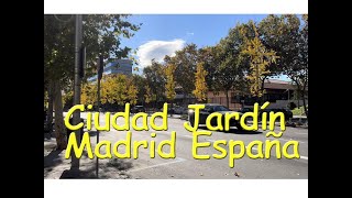 Ciudad Jardin Paseo por Calle Principe de Vergara MADRID otoño