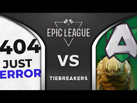 JUST ERROR vs ALLIANCE / MUDGOLEMS - TIEBREAKERS - EPIC LEAGUE 2020 Dota 2 Highlights