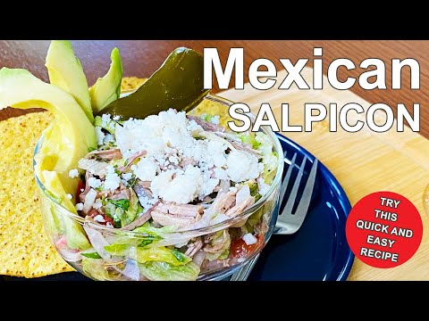 Mexican Salpicon (Shredded Beef or Chicken Salad)