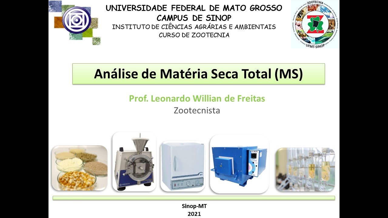 Determinação de Matéria Seca e Matéria Mineral