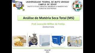 Determinação de Matéria Seca e Matéria Mineral