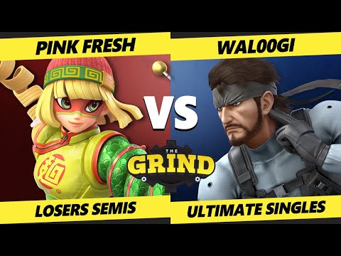 The Grind 165 Losers Semis - Pink Fresh (Min Min) Vs. Wal00gi (Snake) Smash Ultimate - SSBU