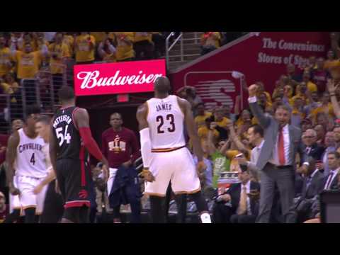 LeBron James Hits His First Nine Shots vs Raptors