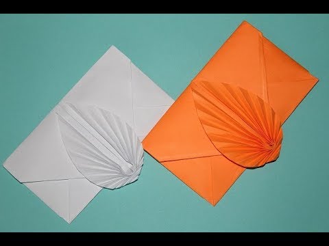 DIY - Envelope making with paper without Scissors Glue and Tape - DIY Origami Envelope easy tutorial