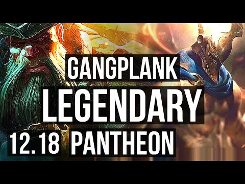 GANGPLANK vs PANTHEON (TOP) | Quadra, Legendary, 23/2/3, 6 solo kills | EUW Master | 12.18