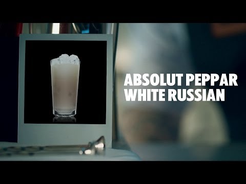 ABSOLUT PEPPAR WHITE RUSSIAN DRINK RECIPE - HOW TO MIX