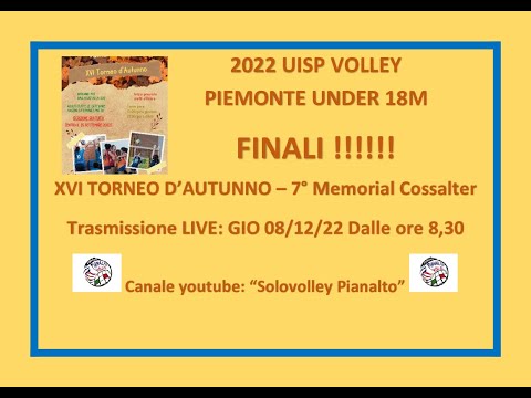 UNDER 13F  FINALI XVI TORNEO D’AUTUNNO – 7° Memorial Cossalter 2022 UISP VOLLEY PIEMONTE