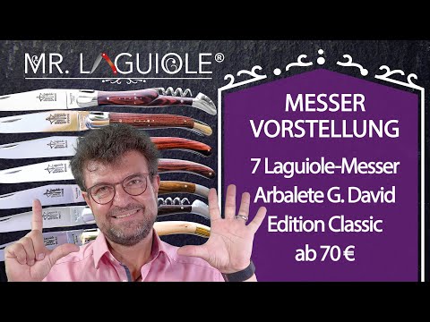 7 sehr günstige Laguiole-Taschenmesser von Arbalete G. David, Made in France