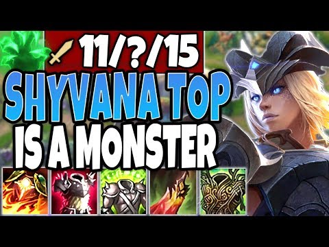 Shyvana Top Lane is a MONSTER 🔥 Can you even stop this?? 🔥 LoL Top Lane Shyvana Season 10 Gameplay