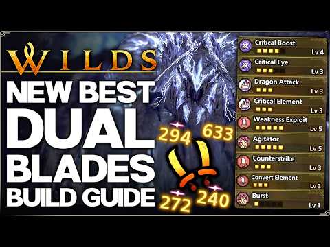 Monster Hunter Wilds - New Best OP Dual Blades Build - Highest Damage Possible AT Arkveld Set Guide!