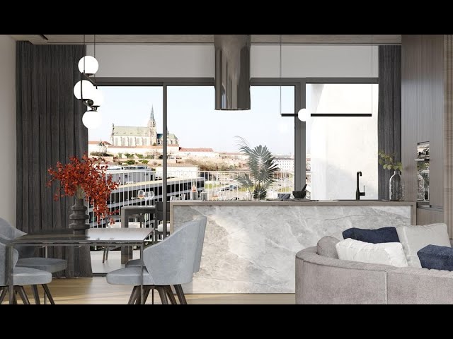 Prodej ateliéru v novém projektu na Nových Sadech v centru Brna, 1+kk s balkónem, 47 m2