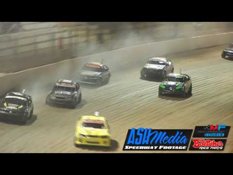 Modified Sedans: Australian Title B-Main Race Highlights - Apr 2017 - Murray Bridge Speedway