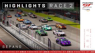 Quick Highlights | Race 2 | Sepang | Fanatec GT Asia Powered by AWS 2024