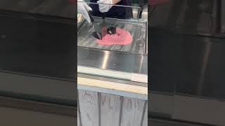 ロールアイスの作成過程