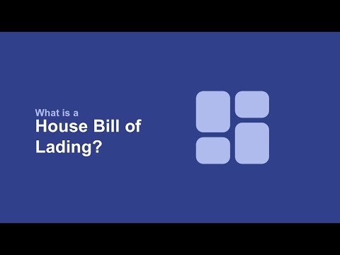 What is a House Bill of Lading?