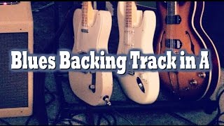 Sen-Sa-Shun blues backing track for guitar soloing in A