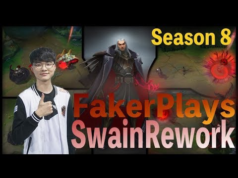 Faker Plays NEW Swain REWORK S8- Faker Rampage