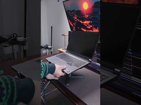 Emm….Get a new laptop stand