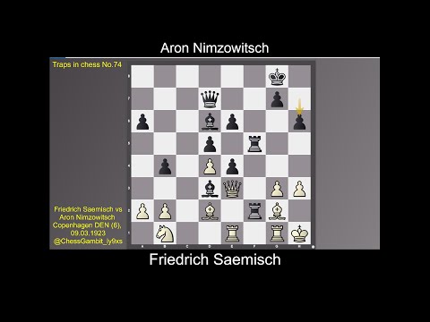 Friedrich Saemisch vs Aron Nimzowitsch   #Traps in chess No 74