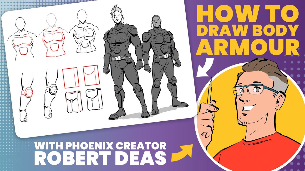 How to draw cool body armour