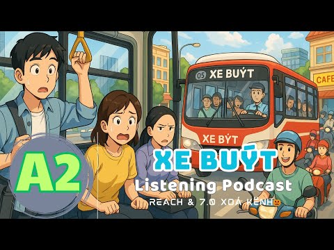 🎧 Luyện Nghe Tiếng Anh Level A1- XE BUÝT - | Listening English Podcast |🎯