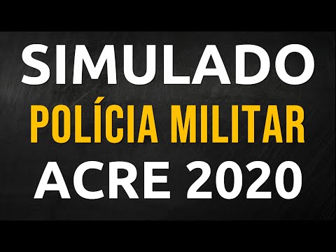 Simulado Polícia Militar Acre AC 2020
