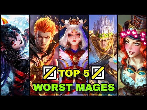 Top 5 WORST Mages to Play in Mobile Legends | Meta Tier List Breakdown - (DARKSYSTEM)