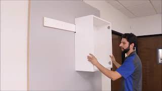 Installation of U-shaped invisible connection slider application@cason-c9w