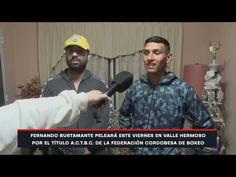 Boxeo: Fernando Bustamante pelea este viernes en Valle Hermoso