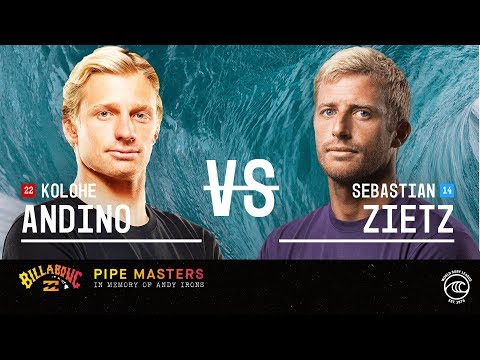 Kolohe Andino vs. Sebastian Zietz - Round of 32, Heat 16 - Billabong Pipe Masters 2019