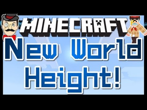 AdamzoneTopMarks - Minecraft NEW WORLD HEIGHT ! Build in the Sky - 256 Blocks High !