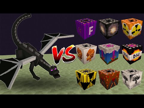 Ender Dragon vs 30 Different TNTs! Can It survive Nuclear TNTs?
