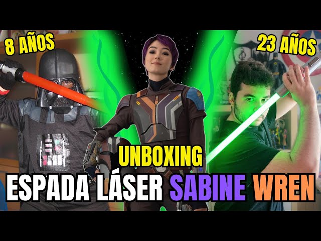 Vídeo relacionado con Star Wars The Black Series - Sabine WREN - Sable de luz Force FX Elite con Luces LED avanzadas y Sonidos - A Partir de 14 años