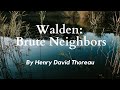 Brute Neighbors from Walden by Henry David Thoreau: English Audiobook with Classic Text on Screen