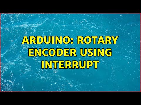 Arduino: Rotary encoder using interrupt