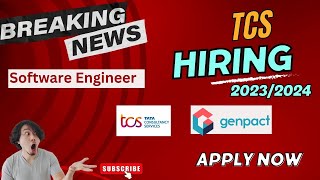 Latest off campus hirings|TCS|GENPACT|Software Engineer Internship |#offcampusdrive