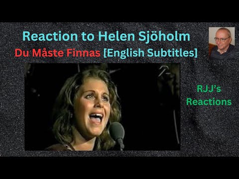 Reaction to Helen Sjöholm -  Du Måste Finnas/You must be real -  [English Subtitles]