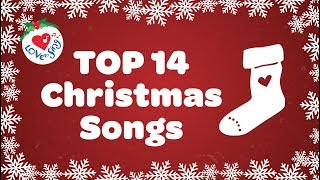 Top 14 Christmas Songs and Carols with Lyrics 2018 🎅