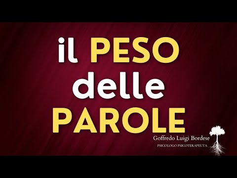 IL PESO DELLE PAROLE