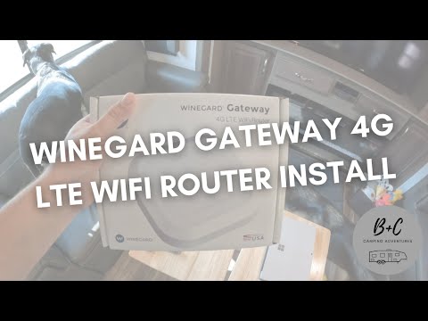 Winegard Gateway 4G LTE WiFi Router Install for RVs