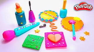 Play Doh Makeup Set How to Make Eyeshadow Lipstick 💄 Nail Polish 💅 with Play Doh Fun for Kids