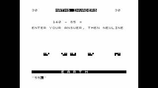 Maths Invaders (longplay) for the ZX81