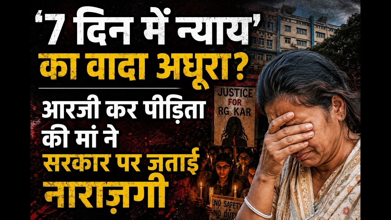 '7 दिन में न्याय' का वादा अधूरा? आरजी कर पीड़िता की मां ने सरकार पर जताई नाराज़गी