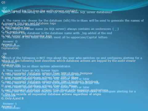 P2170-036 IBM i2 iBase Support Mastery Test v1